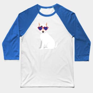 Cool Bull Terrier Baseball T-Shirt